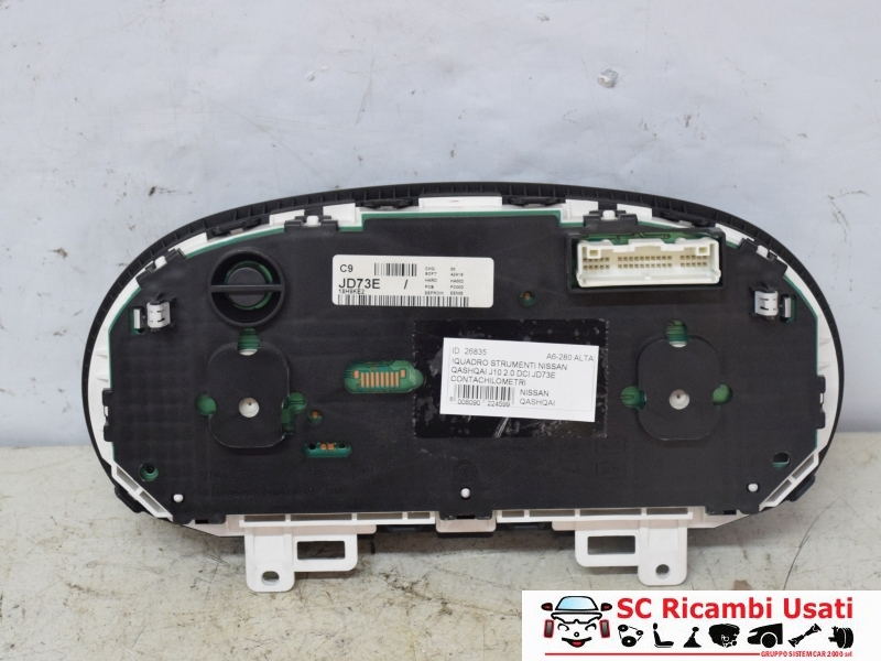 Quadro Strumenti Nissan Qashqai J10 2.0 Dci 24810JD73D 24810JD73E - 26835 Quadro Strumenti Nissan Qashqai J10 2.0 Dci 24810JD73D 24810JD73E - 26835