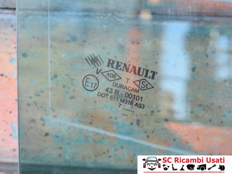 Vetro Scendente Posteriore Destro Clio 3 Sw  - 27000