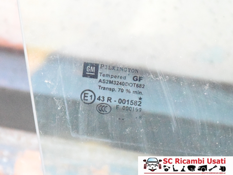 Vetro Scendente Anteriore Destro Opel Zafira  - 27968