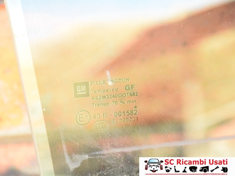 Vetro Scendente Posteriore Destro Opel Zafira  - 27972