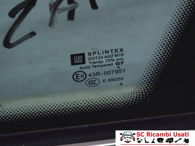 Vetro Fisso Anteriore Sinistro Opel Zafira 13123922 - 29482