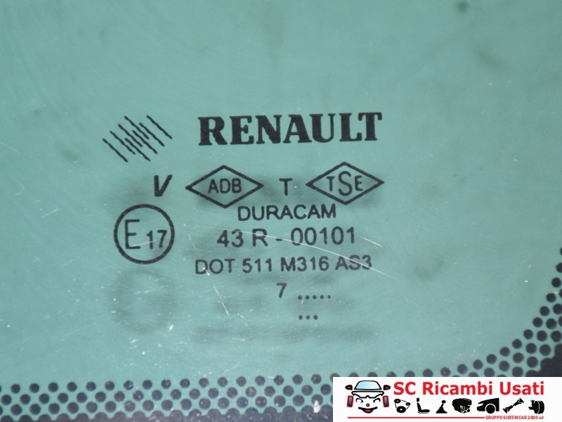 Vetro Fisso Posteriore Destro Renault Clio 3 Sw 8200580125 - 29859