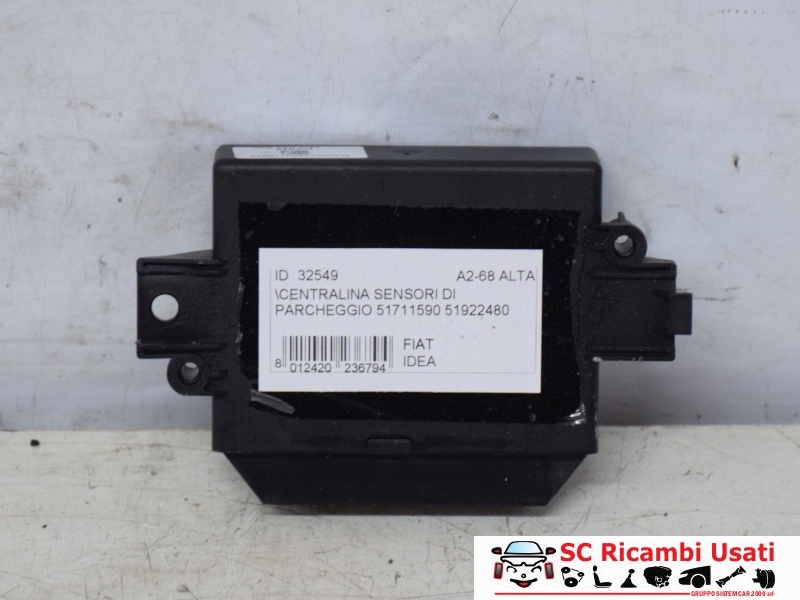 Centralina Sensori Di Parcheggio Fiat Idea 51711590 51922480 - 32549 Centralina Sensori Di Parcheggio Fiat Idea 51711590 51922480 - 32549