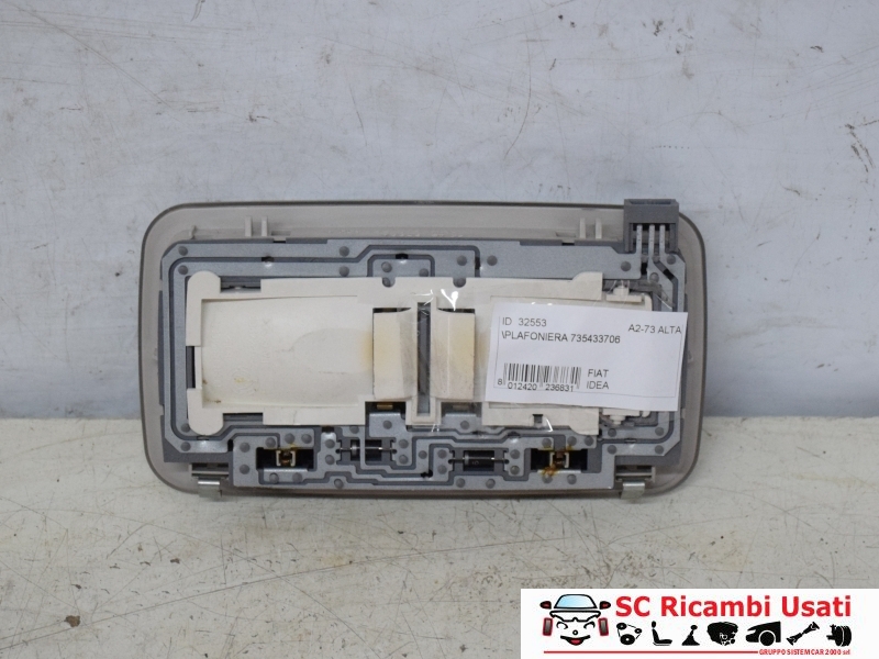 Plafoniera Fiat Idea 735433706 - 32553 Plafoniera Fiat Idea 735433706 - 32553