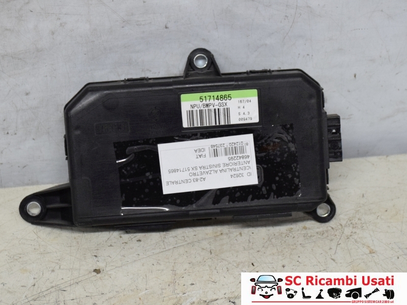 Centralina Alzavetro Anteriore Sinistra Fiat Idea 51714865 - 32624