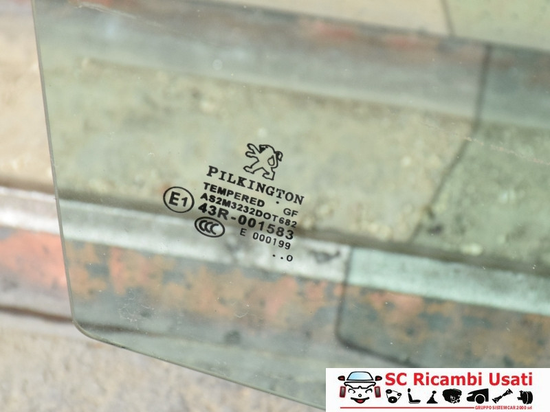 VETRO SCENDENTE ANTERIORE DESTRO PEUGEOT 207 2° Serie (09>)