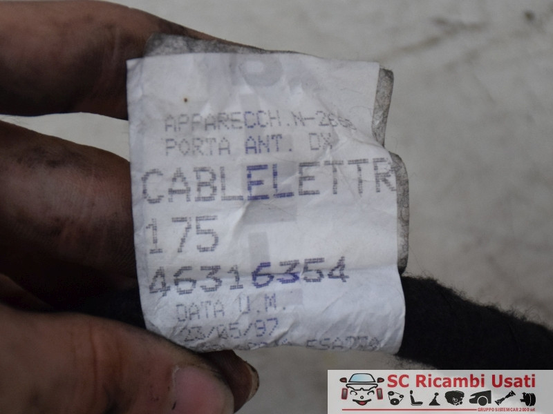 IMPIANTO ELETTRICO (CABLAGGIO) PORTA ANTERIORE DX FIAT Coupé 2° Serie 46316334 (96>00)