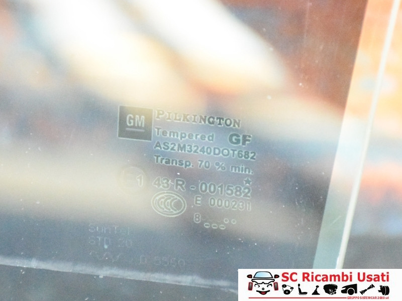 VETRO SCENDENTE POSTERIORE SINISTRO OPEL Zafira B 2° Serie (08>)