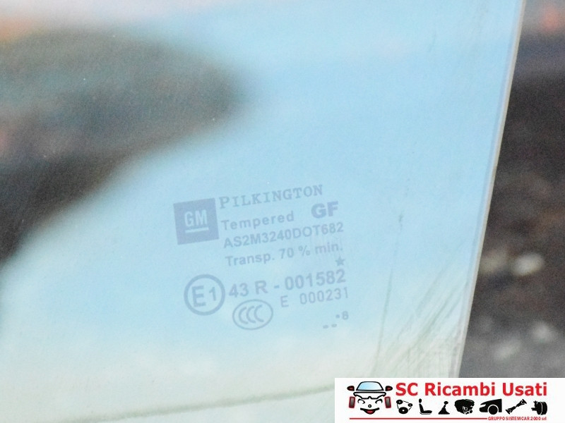 VETRO SCENDENTE ANTERIORE SINISTRO OPEL Zafira B 2° Serie (08>)