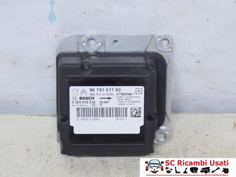 CENTRALINA AIRBAG PEUGEOT 5008 1° Serie 9675181780 (09>)