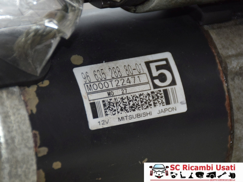 9663528880 MOTORINO AVVIAMENTO PEUGEOT 5008 1° Serie diesel