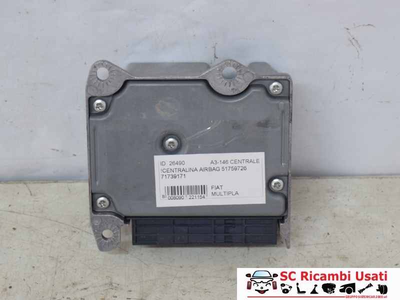 Centralina Airbag Fiat Multipla 51759726 71739171 - 26490