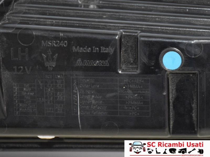 Fanale Posteriore Sinistro Maserati Mc20 670214852 - 31194 Fanale Posteriore Sinistro Maserati Mc20 670214852 - 31194
