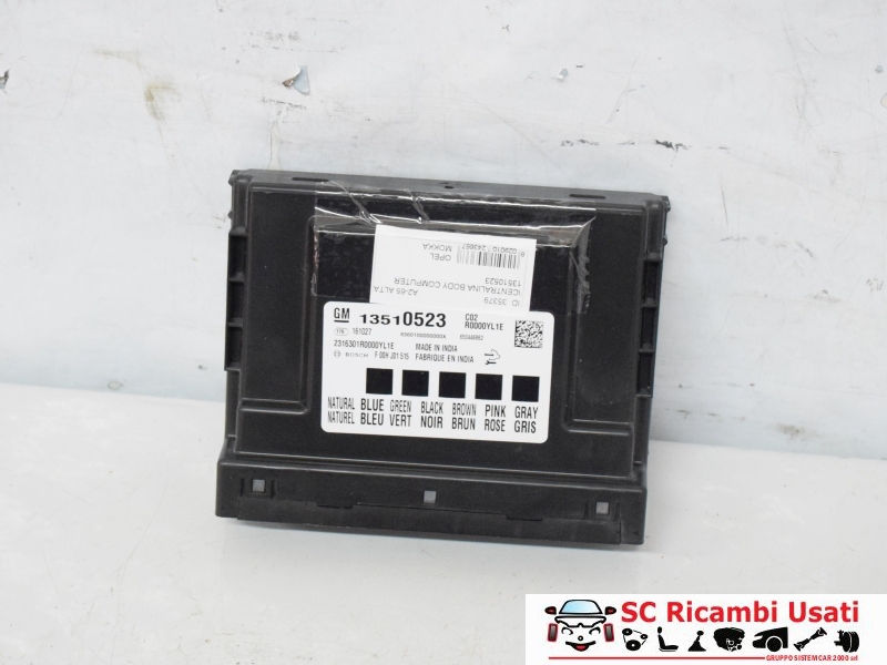 Centralina Body Computer Opel Mokka X 1.6 Benzina 13510523 Centralina Body Computer Opel Mokka X 1.6 Benzina 13510523