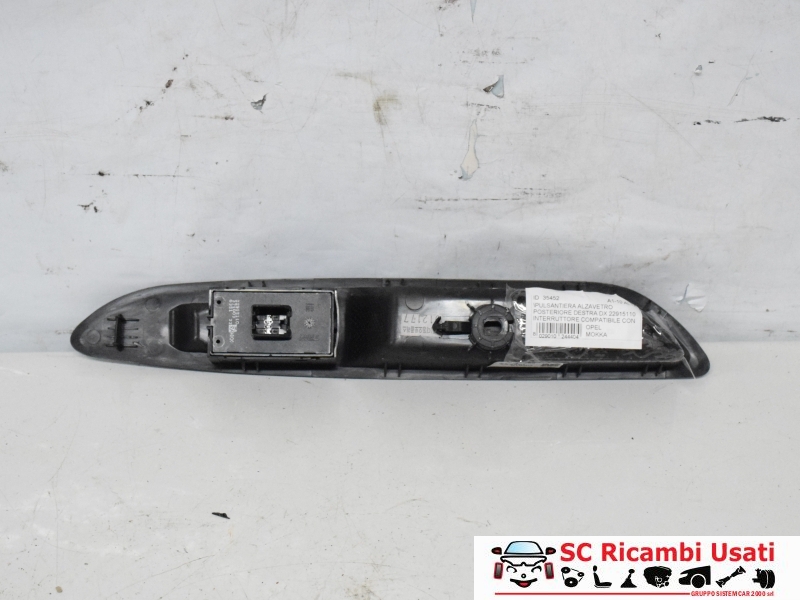 Pulsantiera Posteriore Destra Opel Mokka X 22915110