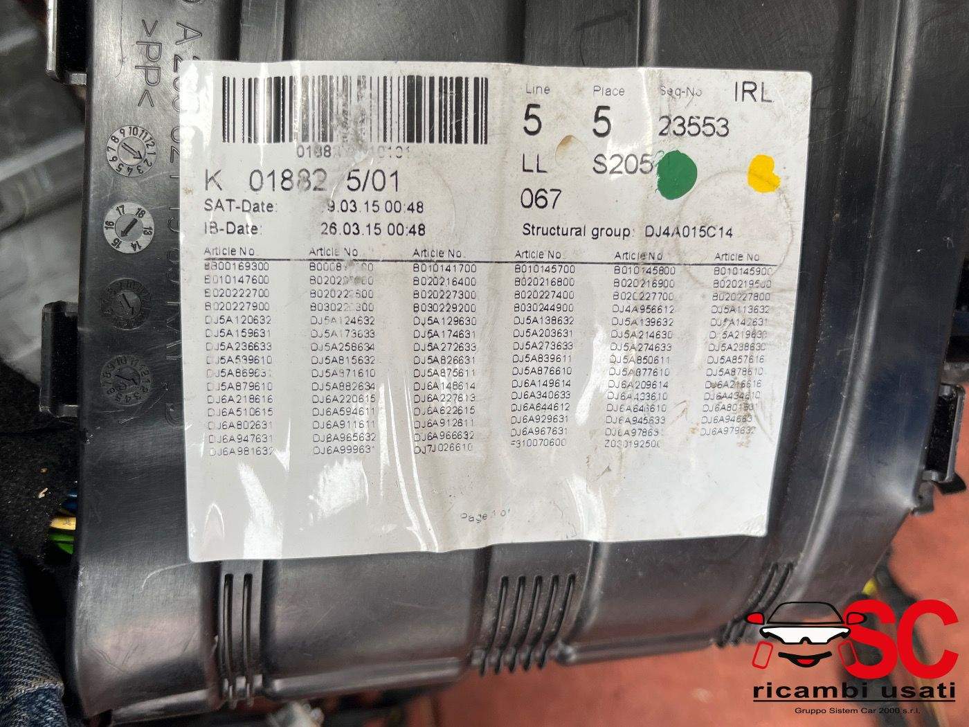 Cablaggio Mercedes Classe C C220 Cdi W205 Sw Cablaggio Mercedes Classe C C220 Cdi W205 Sw