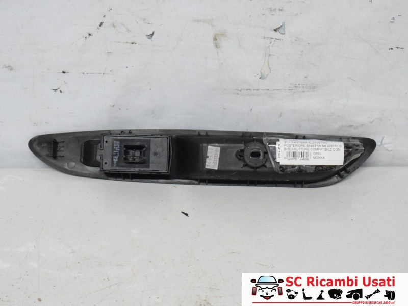PULSANTE ALZAVETRO POSTERIORE SINISTRO OPEL Mokka X 22915110 (16>)