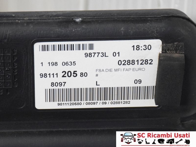 Serbatoio Carburante Citroen C3 1.6 Hdi 9811120580 Serbatoio Carburante Citroen C3 1.6 Hdi 9811120580
