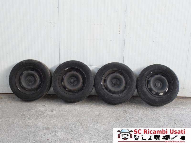 4 Cerchi In Ferro Con Gomme R15 Citroen C3 4 Cerchi In Ferro Con Gomme R15 Citroen C3