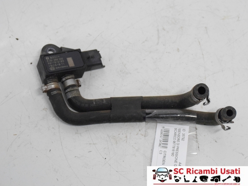 Sensore Di Pressione Gas Di Scarico Citroen C3 9677816180 - 35792