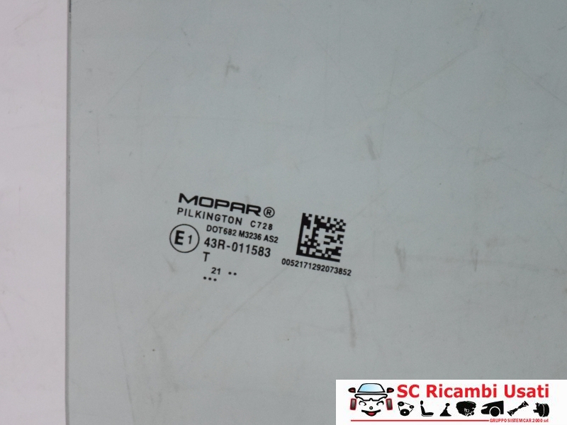 Vetro Porta Posteriore Destra Jeep Avenger Vetro Porta Posteriore Destra Jeep Avenger