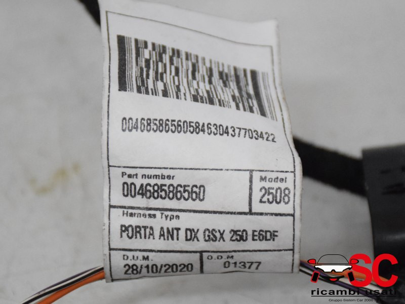 CABLAGGIO PORTA ANTERIORE DESTRA FIAT Ducato 6° Serie 46858656 (17>21)