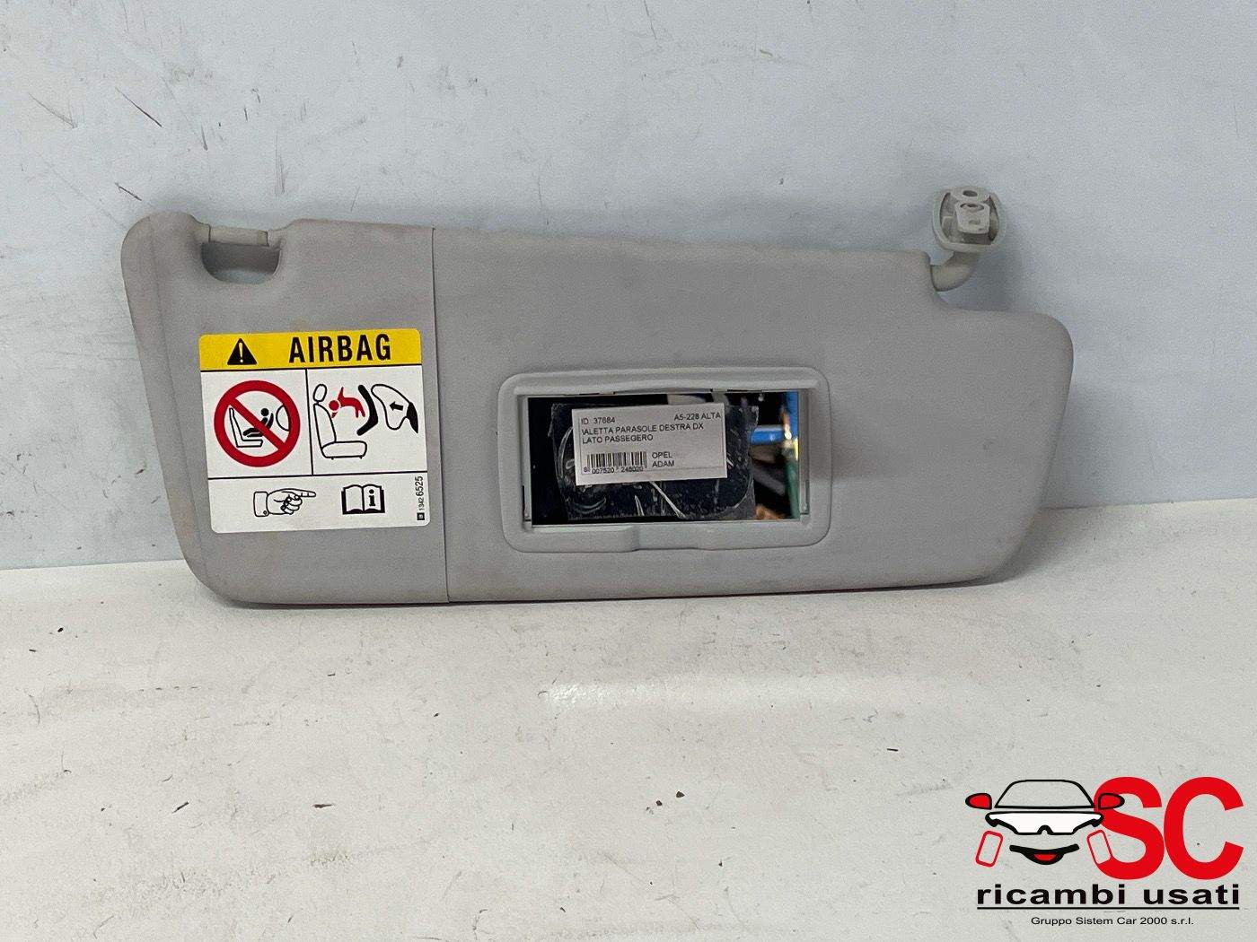 Aletta Parasole Destra Opel Adam Aletta Parasole Destra Opel Adam