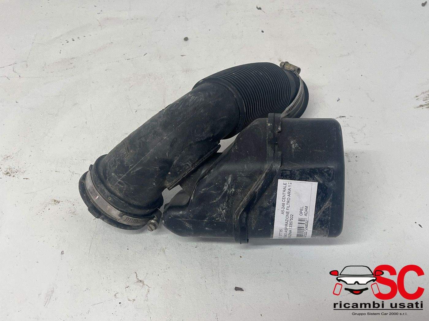 Tubo Aspirazione Filtro Aria Opel Adam 1.2 Benzina 13357502 Tubo Aspirazione Filtro Aria Opel Adam 1.2 Benzina 13357502