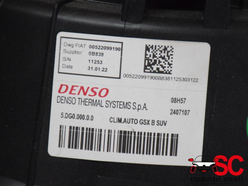 Stufa Fiat 500x 52209919