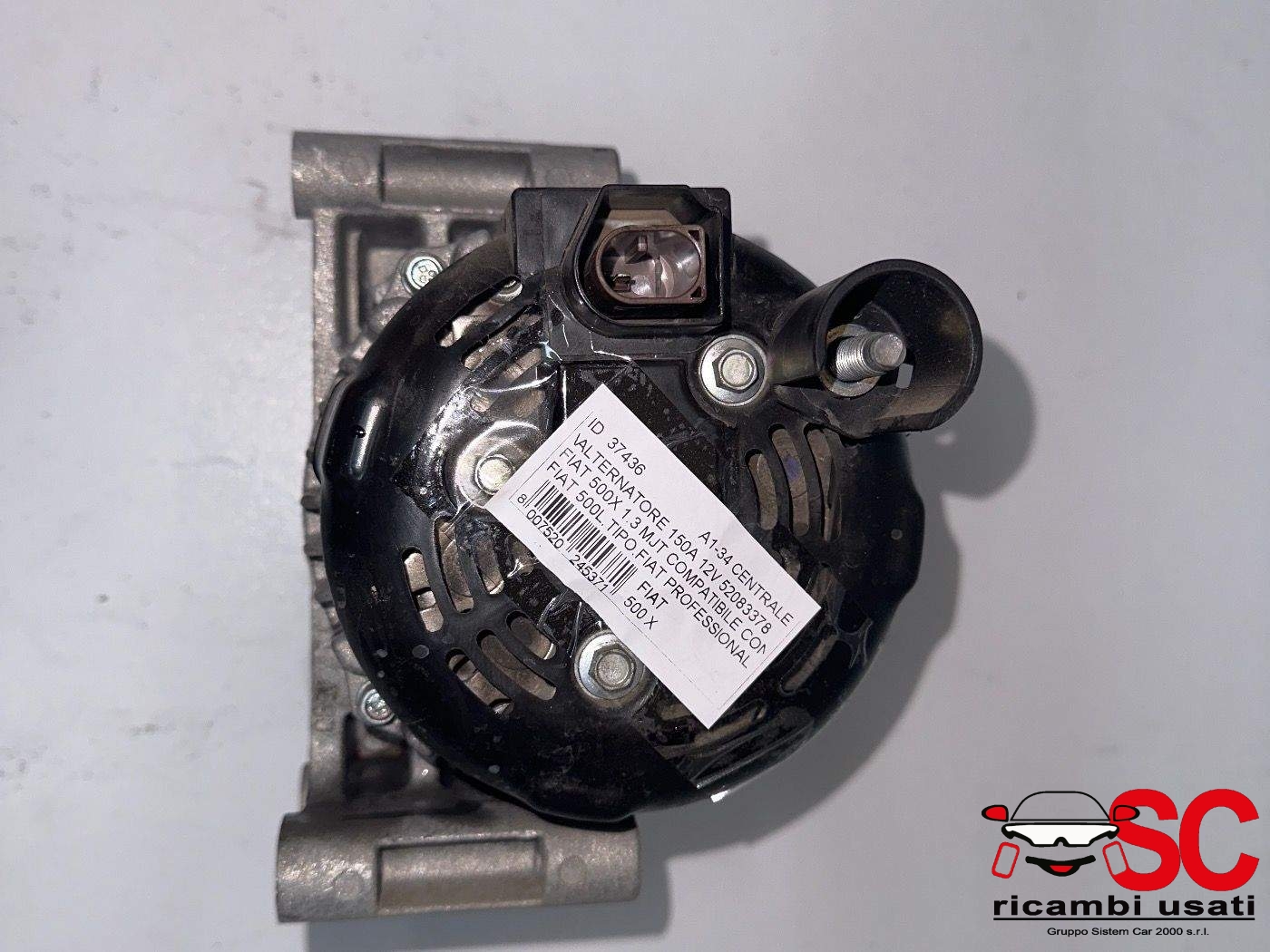 Alternatore 150a 12v Fiat 500x 1.3 Mjt 1450 Km 52083378 Alternatore 150a 12v Fiat 500x 1.3 Mjt 1450 Km 52083378