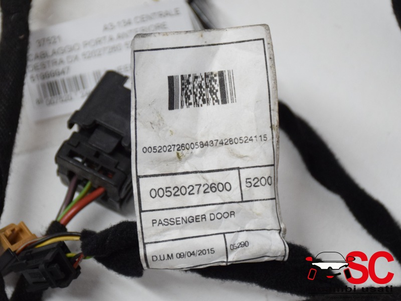 Cablaggio Porta Anteriore Destra Jeep Renegade 52027260 Cablaggio Porta Anteriore Destra Jeep Renegade 52027260
