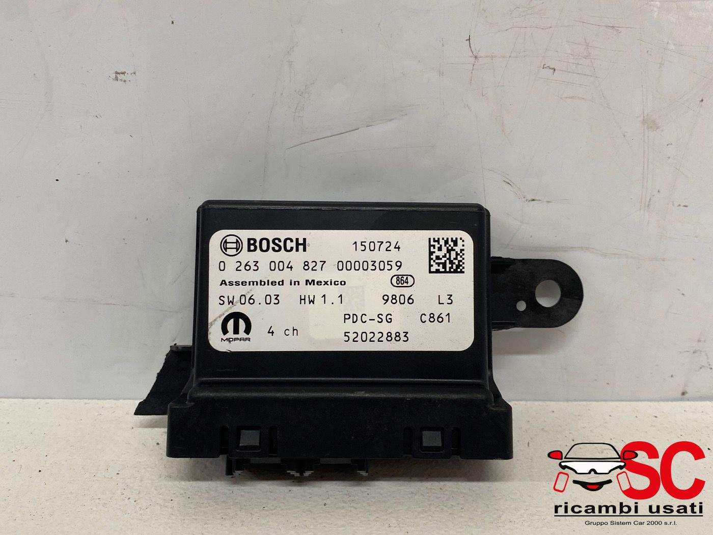 Centralina Sensori Di Parcheggio Jeep Renegade 52022883 - 37547 Centralina Sensori Di Parcheggio Jeep Renegade 52022883 - 37547