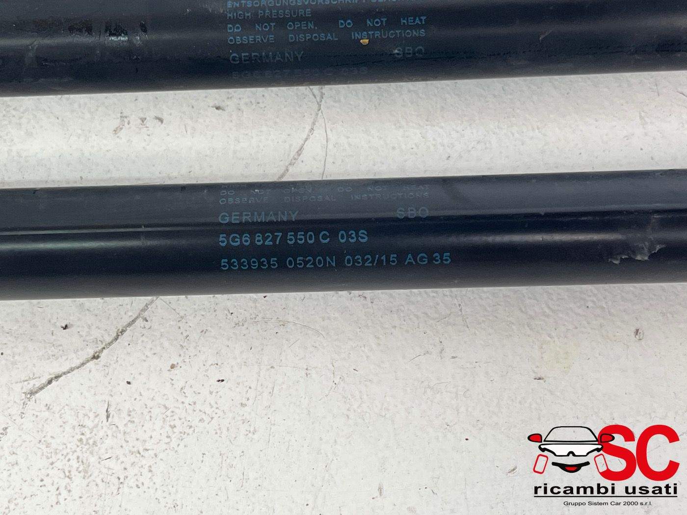 Molle A Gas Portellone Post Volkswagen Golf 7 5Q6827550C - 38024