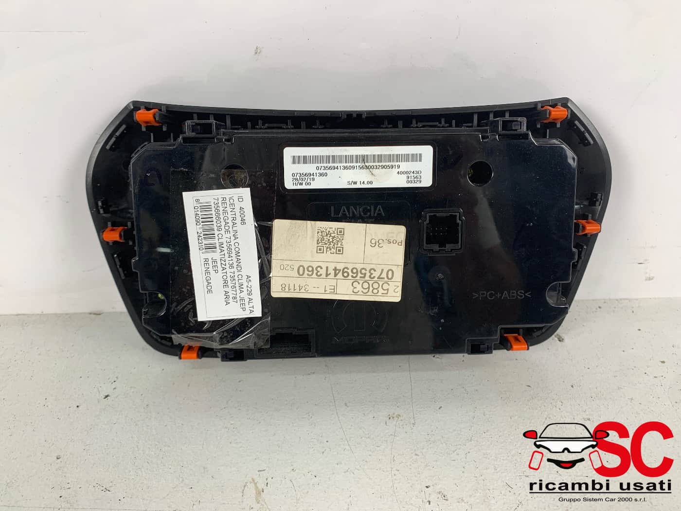 Centralina Comandi Clima Jeep Renegade 735694136 735767787 Centralina Comandi Clima Jeep Renegade 735694136 735767787