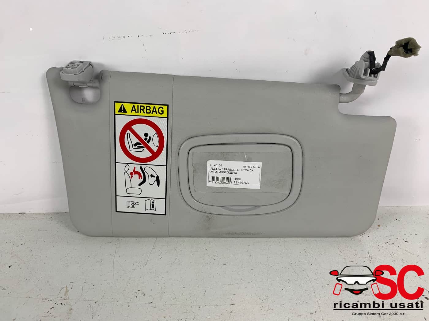 Aletta Parasole Destra Jeep Renegade Aletta Parasole Destra Jeep Renegade