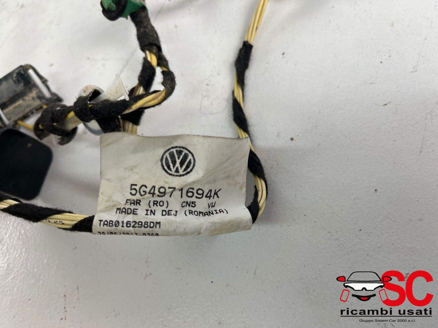CABLAGGIO PORTA POSTERIORE DESTRA VOLKSWAGEN Golf 7 Berlina 5G4971694K (12>)