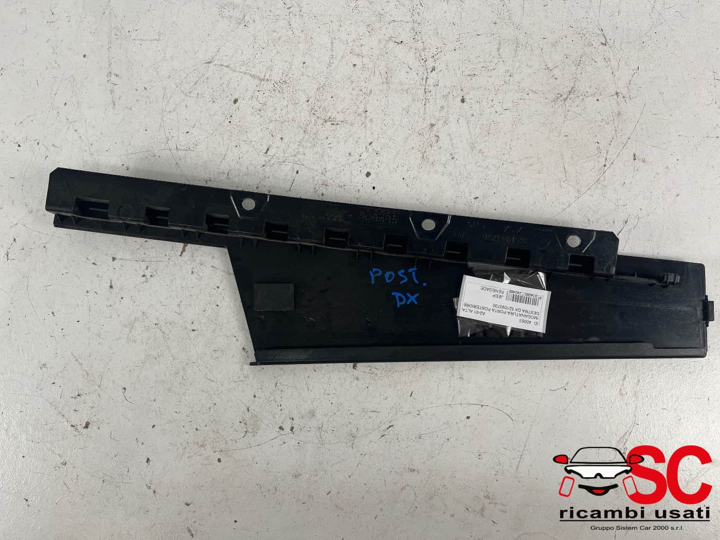 MODANATURA PORTA POSTERIORE DX JEEP Renegade Serie 52109373 (18>)