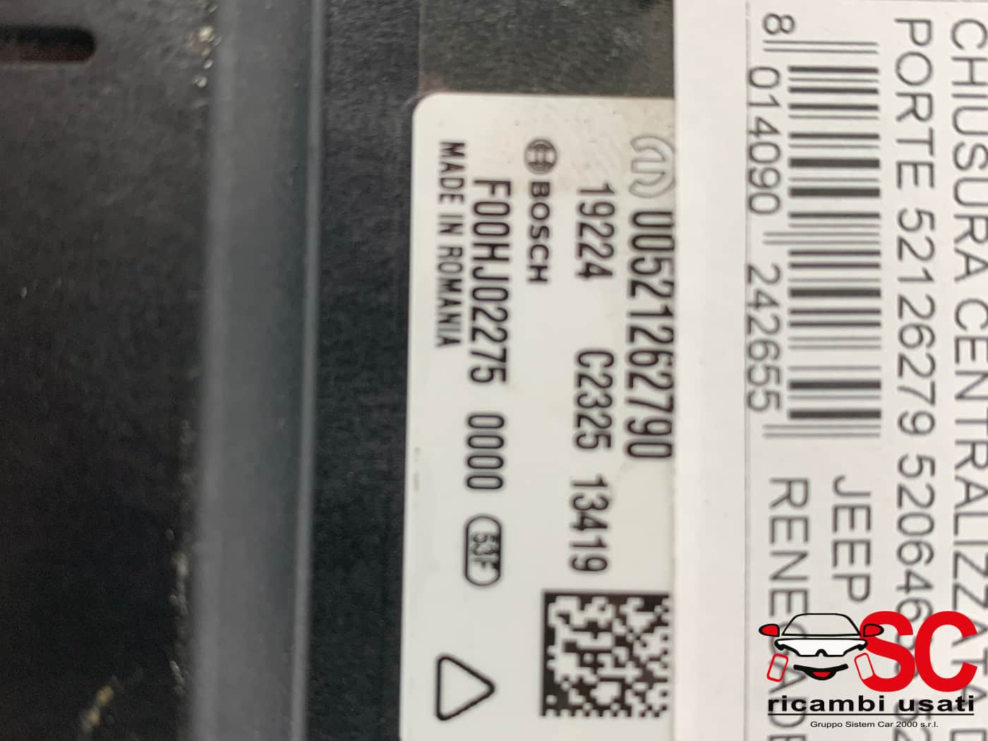 52126279 CENTRALINA CHIUSURA CENTRALIZZATA JEEP Renegade Serie diesel