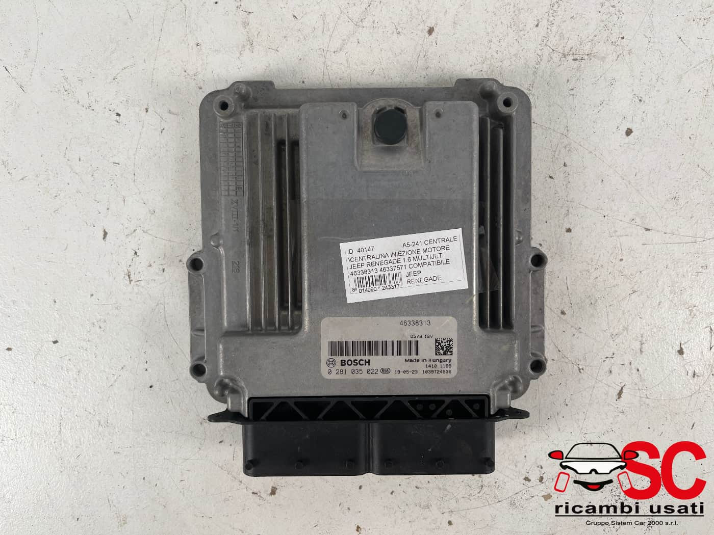 46338313 46338313 CENTRALINA MOTORE JEEP Renegade Serie diesel