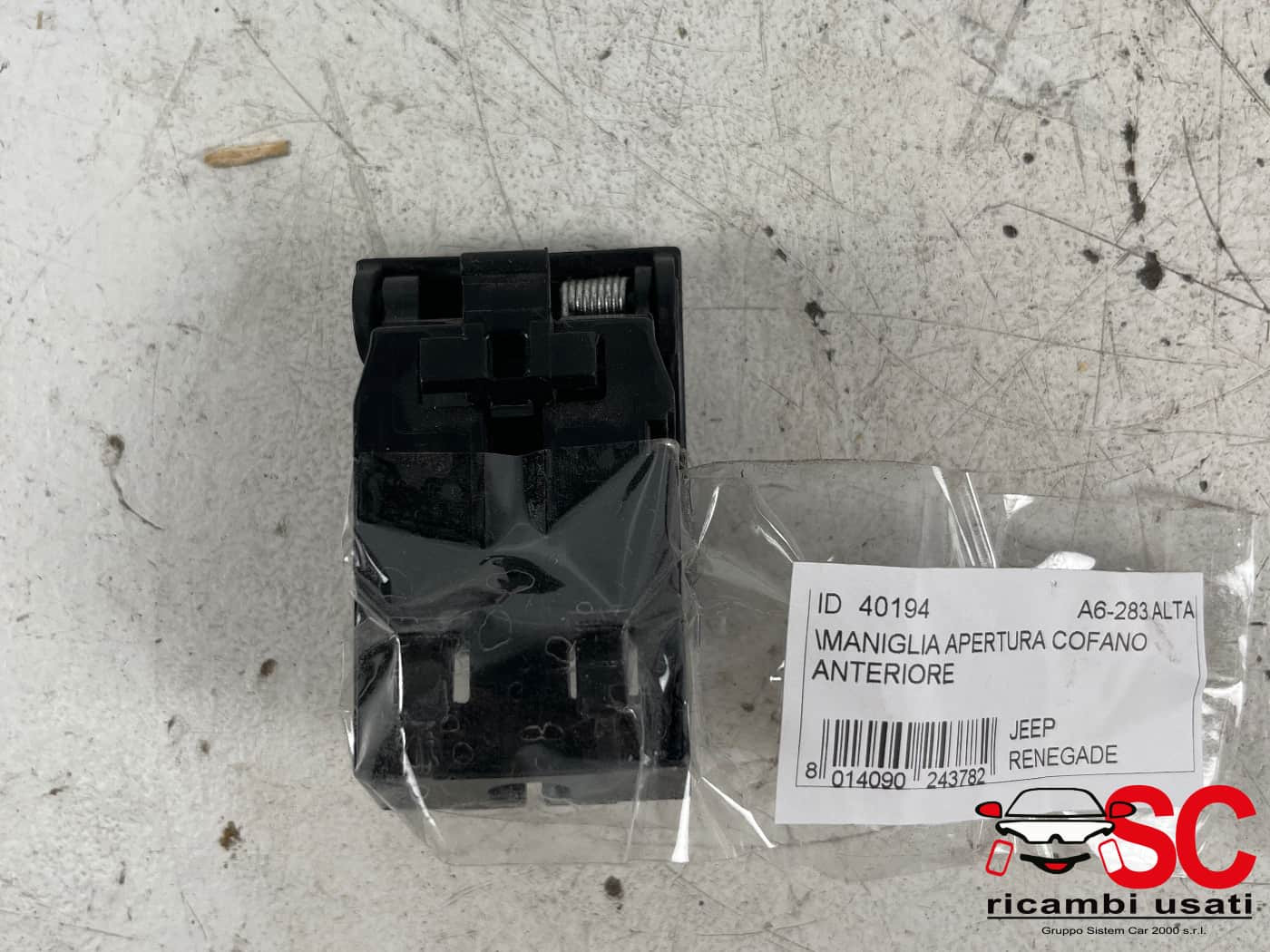 LEVA APERTURA COFANO ANTERIORE JEEP Renegade Serie (18>)