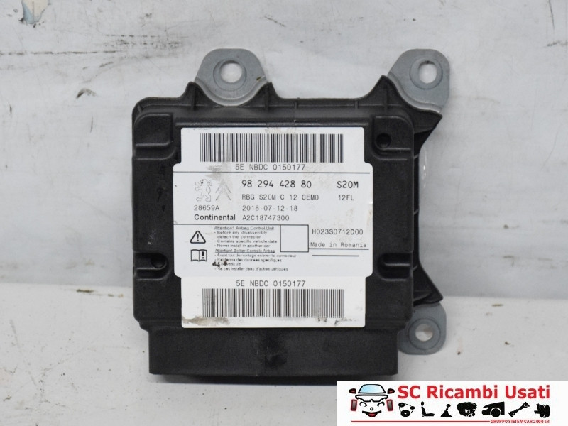 CENTRALINA AIRBAG CITROEN C3 Serie 9829442880 (16>)