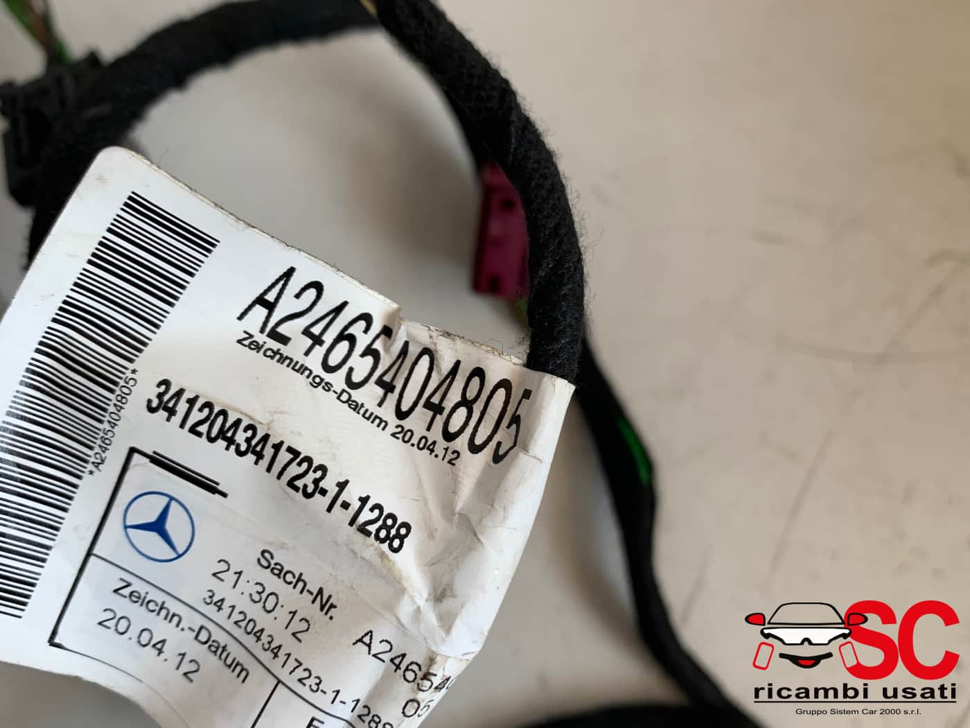 Cablaggio Porta Anteriore Destra Mercedes Classe A W176 A2465404805