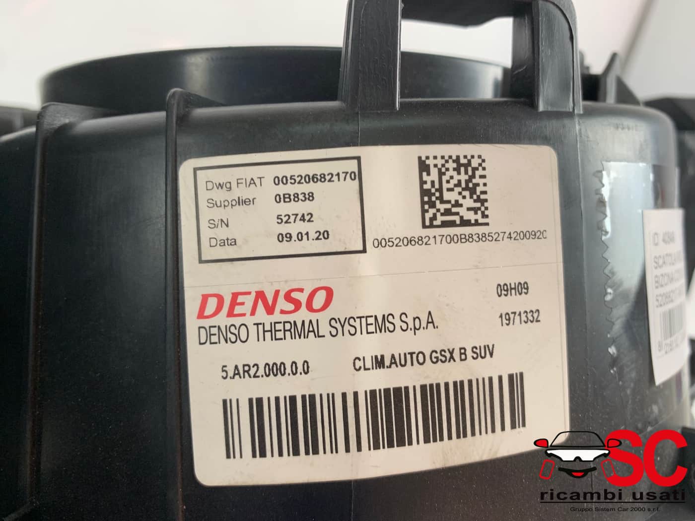 Scatola Riscaldamento Stufa Bizona Jeep Renegade 52068217 Scatola Riscaldamento Stufa Bizona Jeep Renegade 52068217