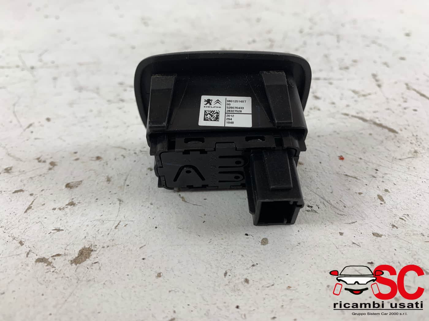 PULSANTE ALZAVETRO POSTERIORE DESTRO CITROEN C3 2° Serie 98012514XT (05>10)