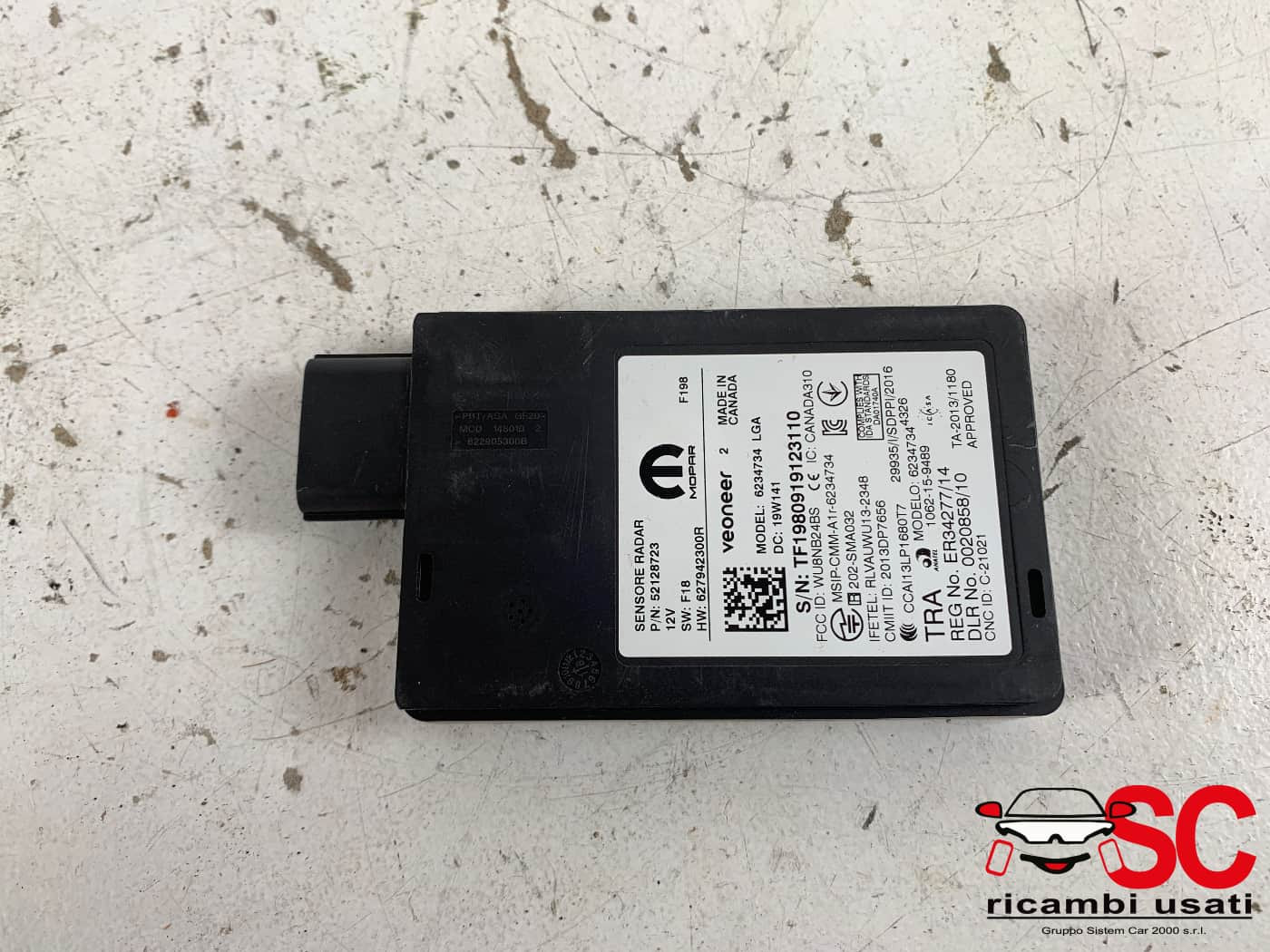 52128723 52128723 CENTRALINA RILEVATORE SPAZIATURA RADAR DI DISTANZA JEEP Renegade Serie diesel