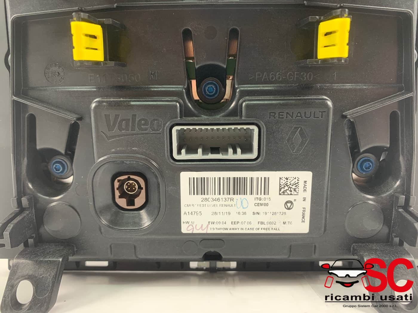 AUTORADIO RENAULT CLIO Serie V 280346137R (19>)