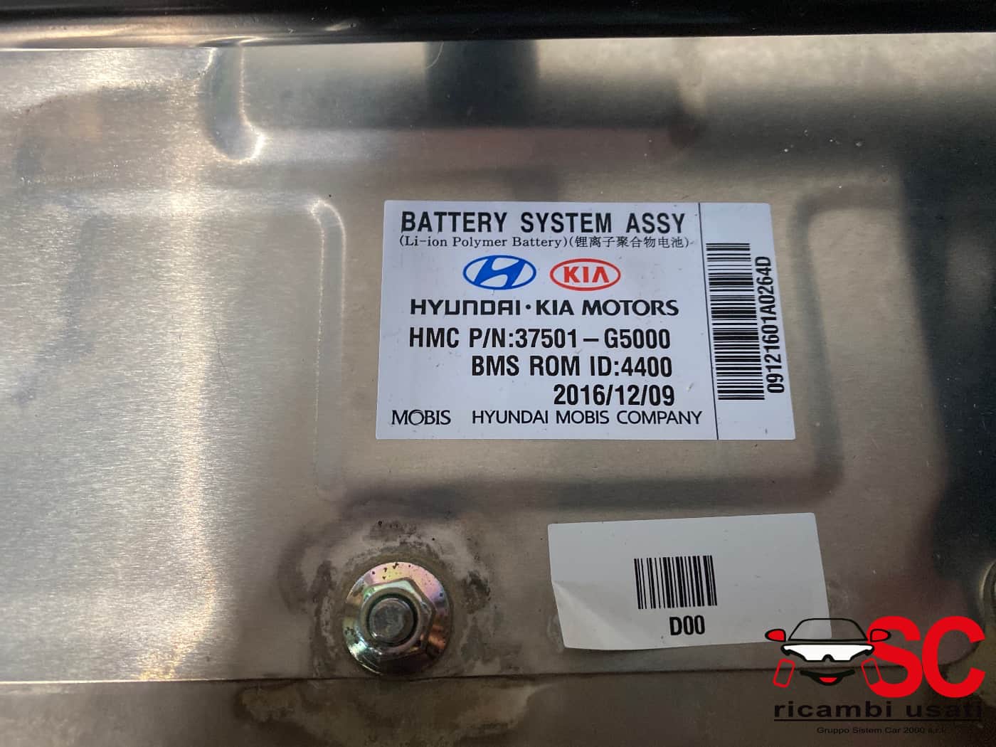 Pacco Batterie Kia Niro 1.6 Ibrida 37501G5000 37501G2000 - W00547 Pacco Batterie Kia Niro 1.6 Ibrida 37501G5000 37501G2000 - W00547