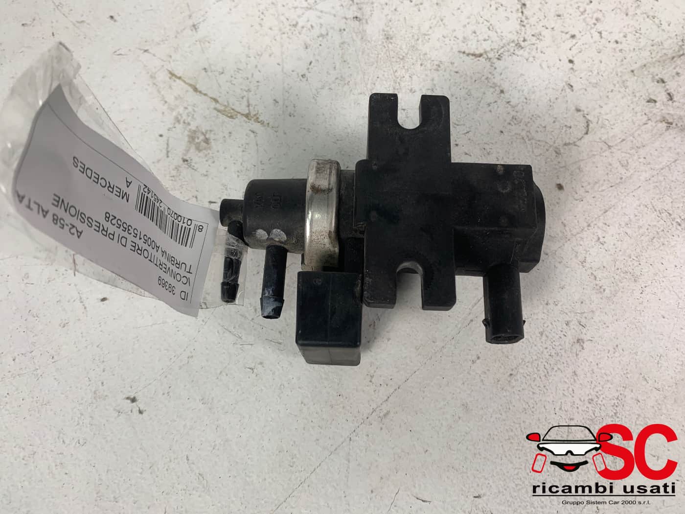 Elettrovalvola Mercedes Classe A 180 2.0 W169 A0051535528 - 39369 Elettrovalvola Mercedes Classe A 180 2.0 W169 A0051535528 - 39369