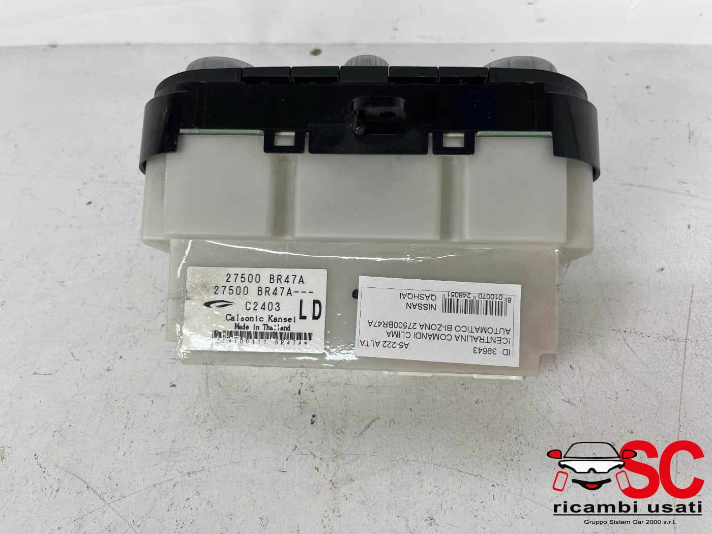 Centralina Comandi Clima Nissan Qashqai J10 27500BR47A - 39643