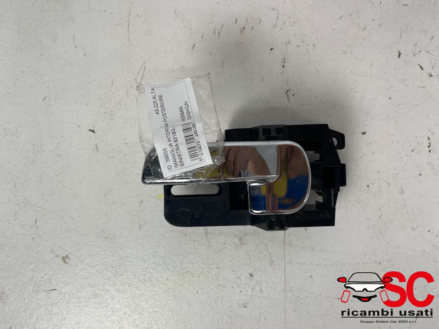 Maniglia Interna Posteriore Sx Nissan Qashqai 8318G - 39655
